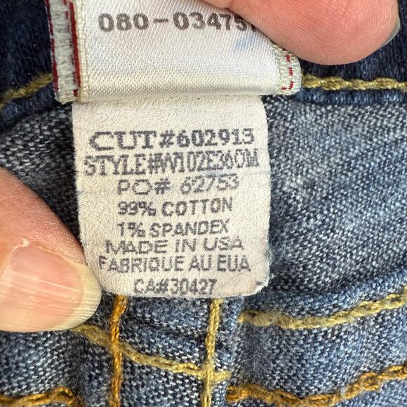 True Religion Jeans Women's 29 (8) Dark Blue Tapered Leg Low Rise Made in USA - Picture 9 of 15